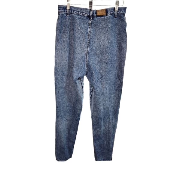 Vintage Lee Jeans Pleated Blue Move No Back Pockets Distressed Denim Pant - Picture 6 of 7